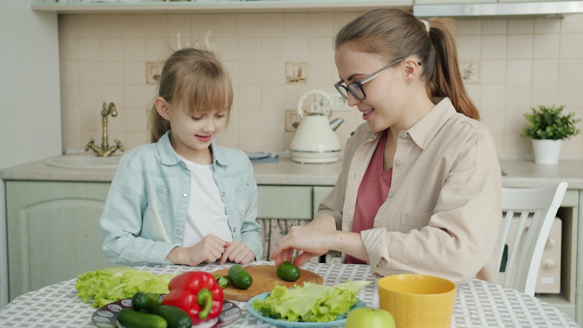 Preparación de comidas saludables en casa